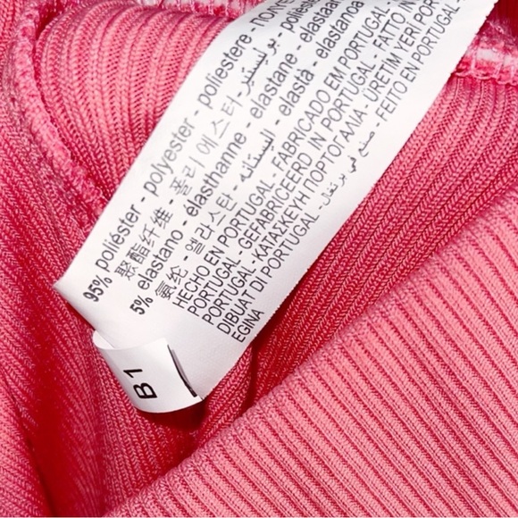 Zara Pink Ribbed Short Size Medium - Picture 4 of 5